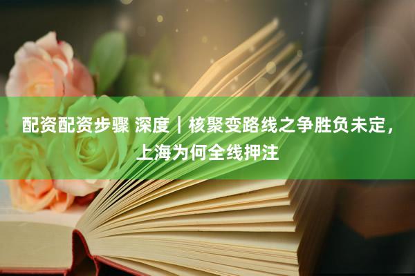 配资配资步骤 深度｜核聚变路线之争胜负未定，上海为何全线押注
